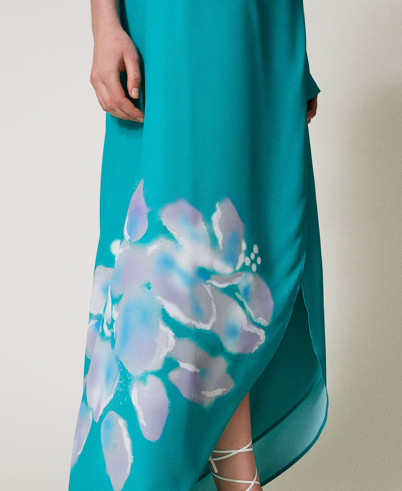 MYFO Pareo-Maxirock mit Print Spectra Green Frau 251AQ2150_12353_04