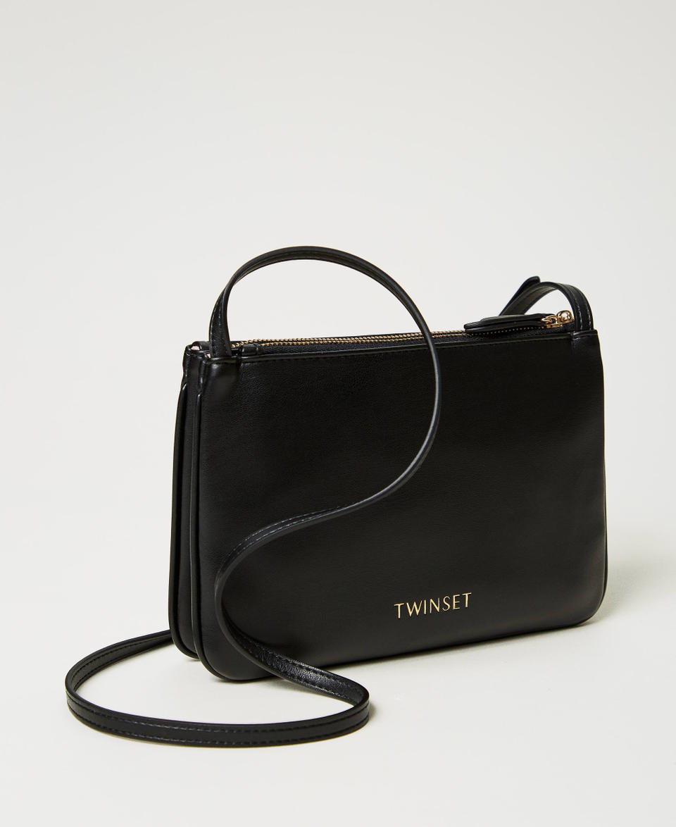 Mini borsa doppia a tracolla Nero Donna 251TH7028_00006_03