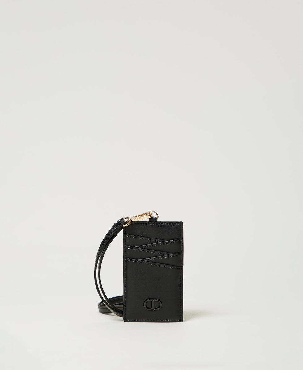 Card holder with shoulder strap and Oval T