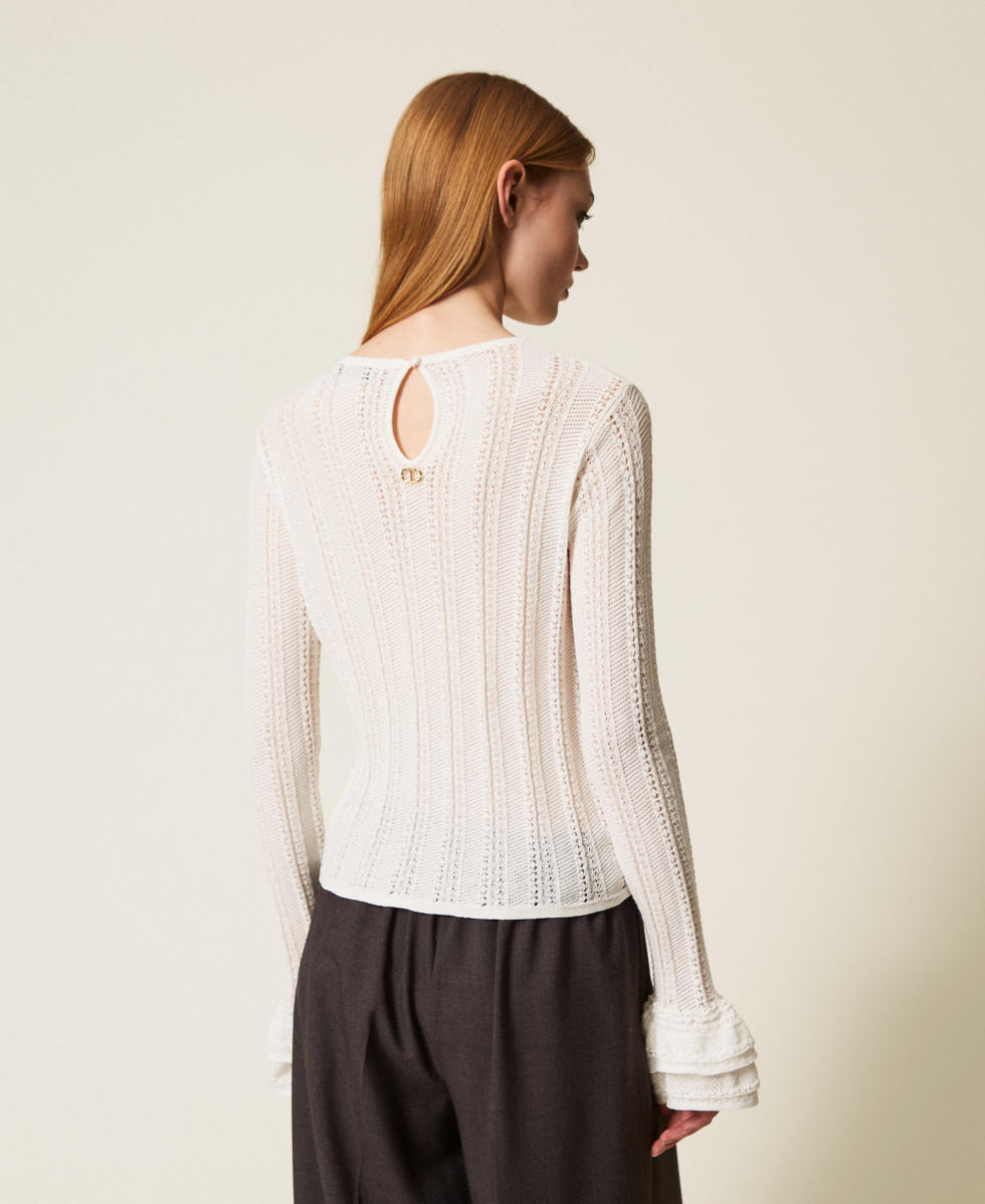 Pull ajusté avec volants Lys Femme 252TP3181_00381_03