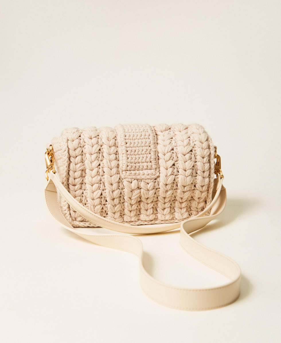&ldquo;Amie&rdquo; tricot shoulder bag Light Natural Woman 252TD8190_12227_03