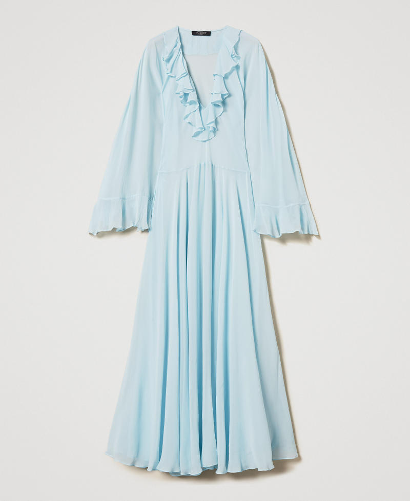 Maxikleid &bdquo;Capri&ldquo; aus Georgette mit Volants