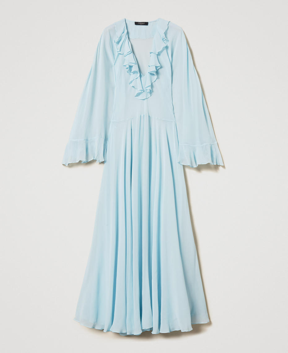 Maxikleid &bdquo;Capri&ldquo; aus Georgette mit Volants