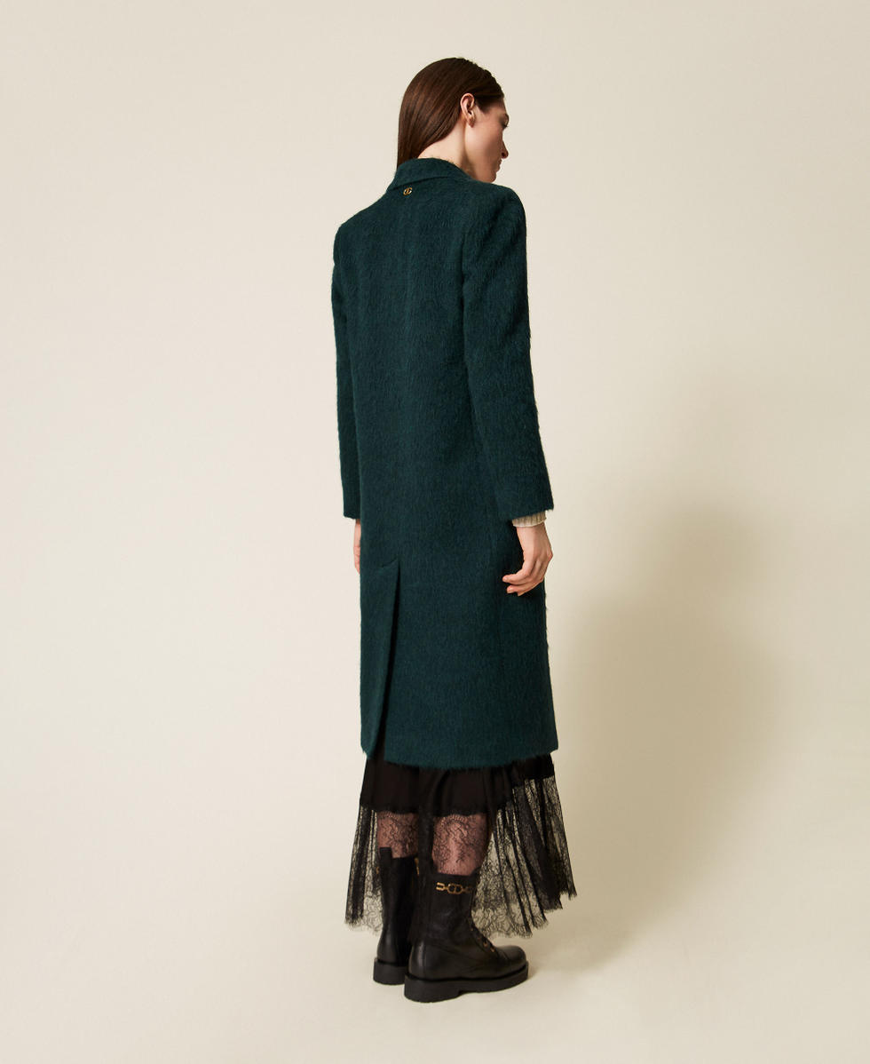Cappotto lungo in misto lana Deep Forest Donna 252TT2220_05247_03