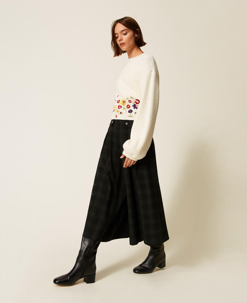 Tartan trouser skirt Daily Tartan Green Woman 252AT2131_12451_01