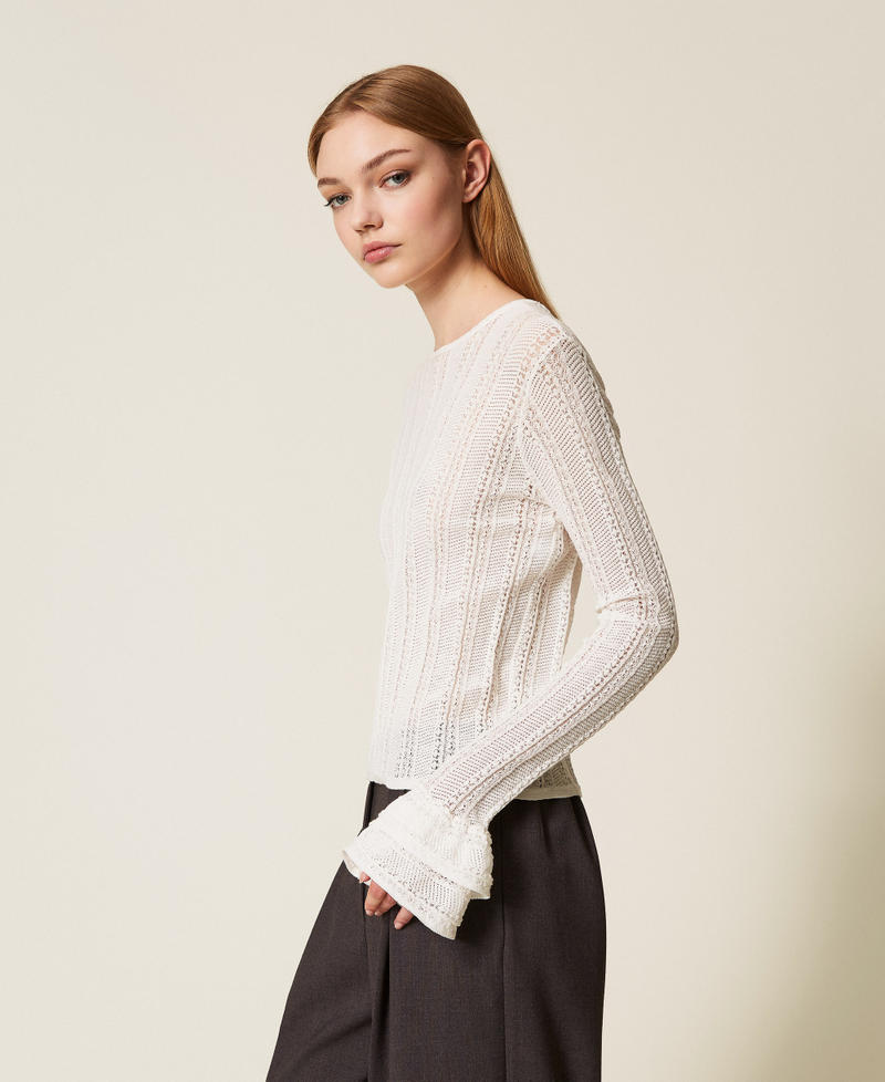 Jersey ceñido con volantes Lirio Mujer 252TP3181_00381_02