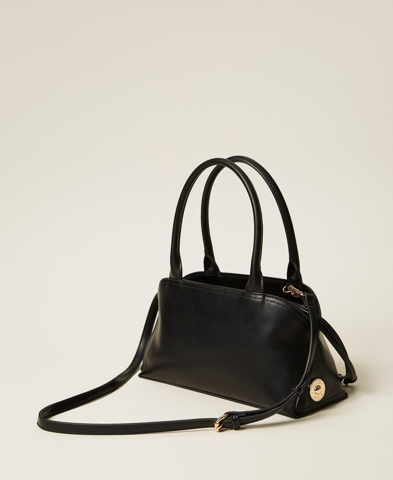 Sac bowling avec pochette imprim&eacute;e Noir Femme 261TD8141_00006_03