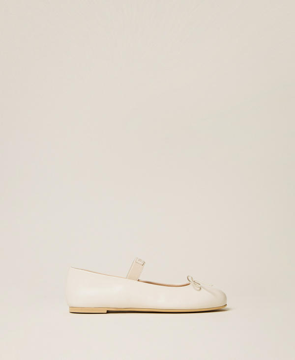 Mary Jane leather ballet flats