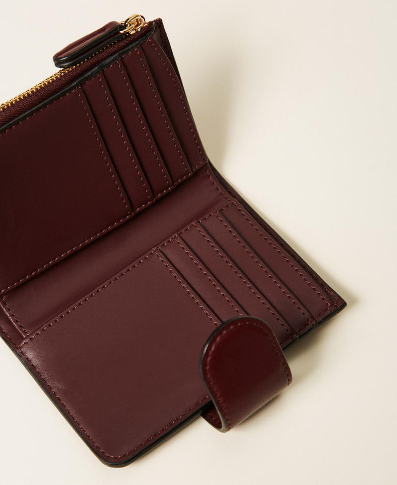 Medium wallet with logo and strap Purple Eden Woman 252TL8014_12635_03