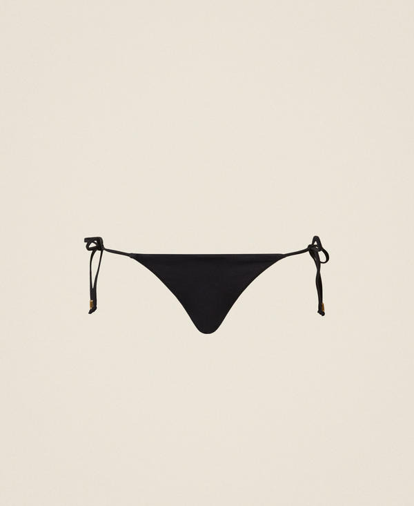 Tanga de bain avec lacets et logo