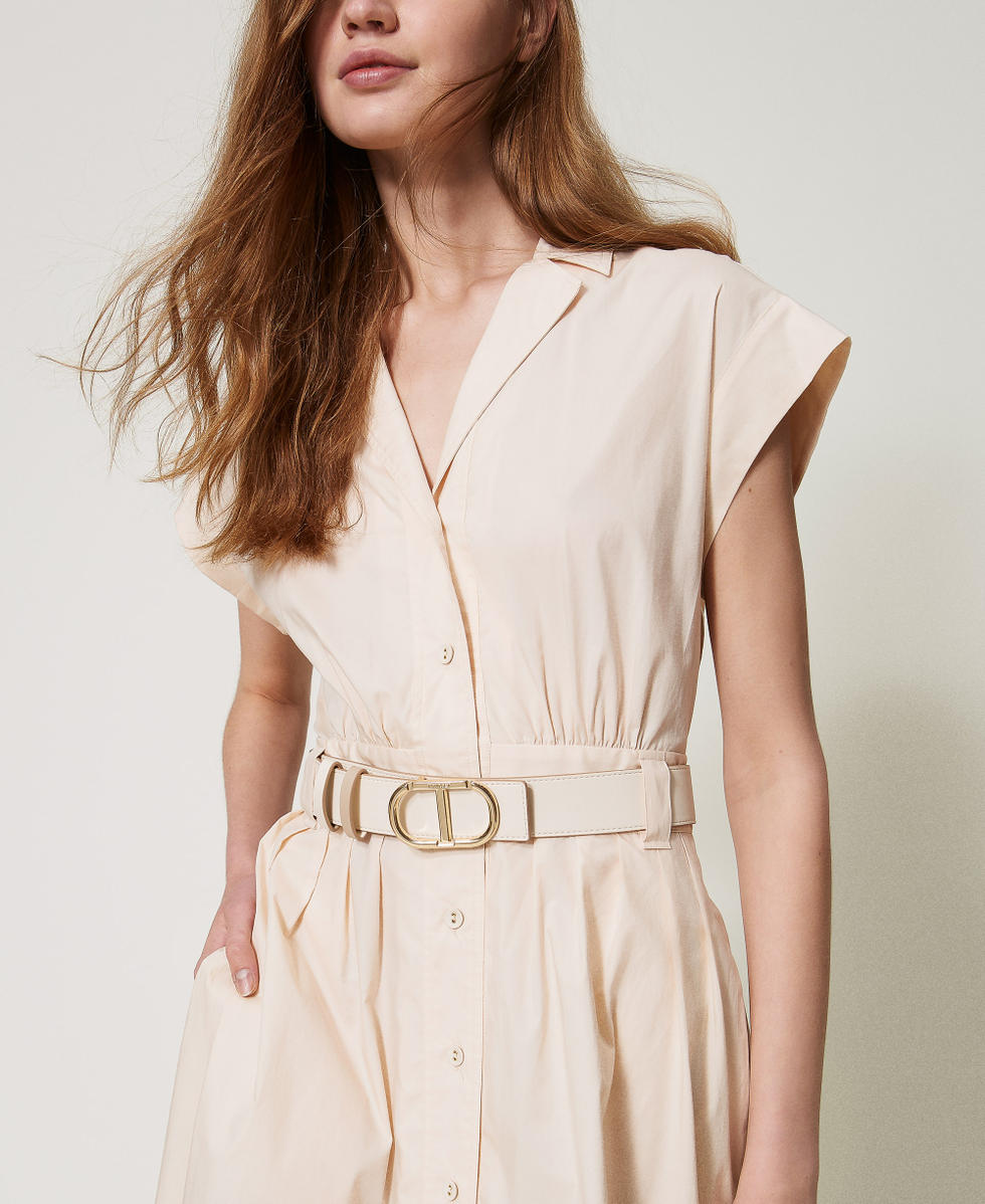 Reversible leather belt