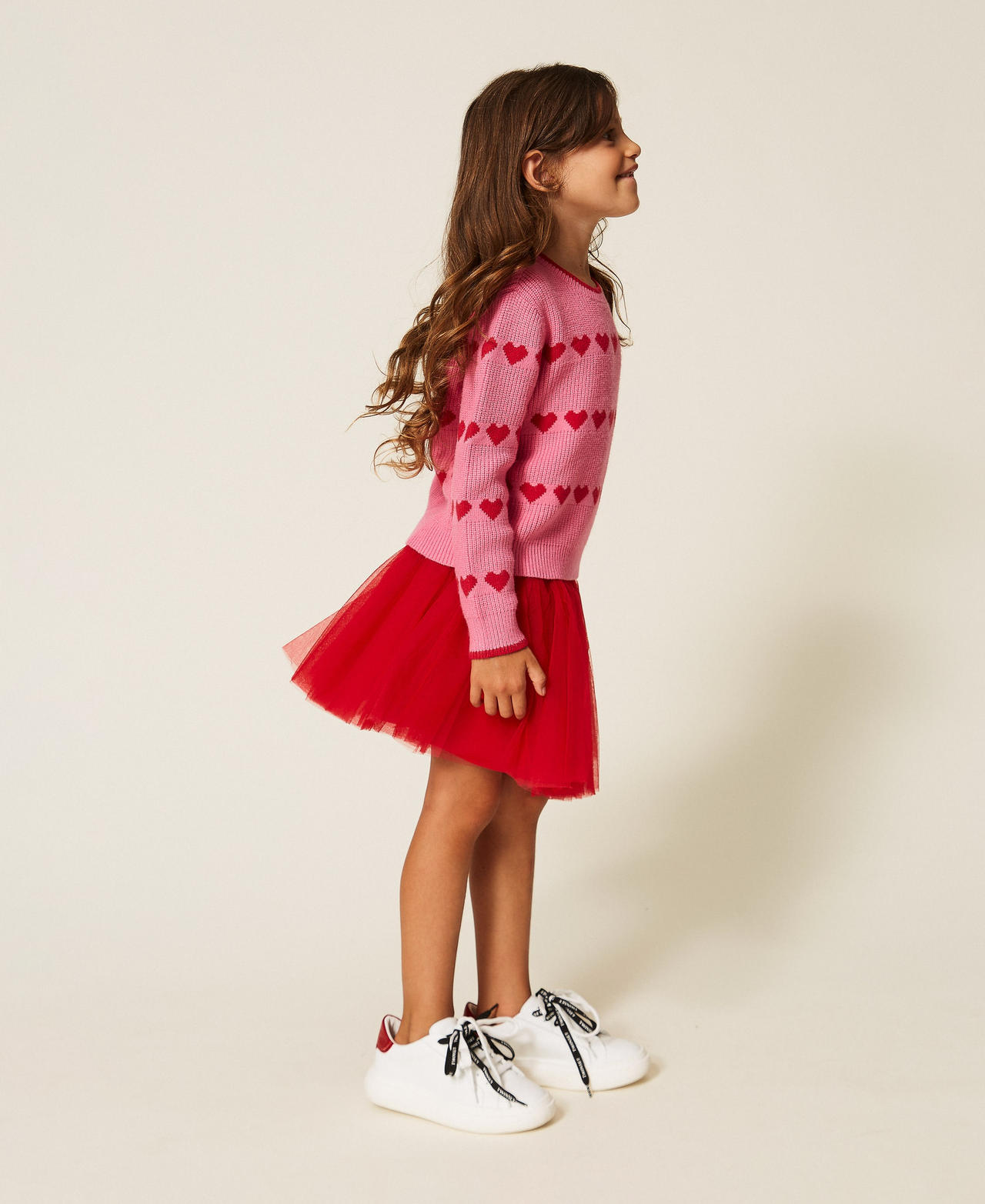 Falda corta baby de tul Rosa "Magenta" Ni&ntilde;a 262GB2090_00681_02