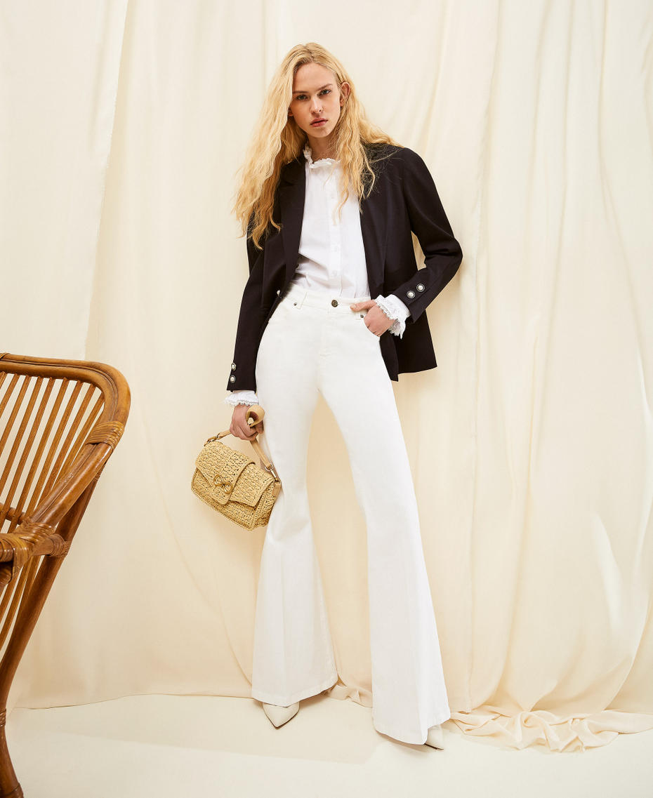 Cotton bull flared trousers Lily Woman 261TP2680_00381_PC