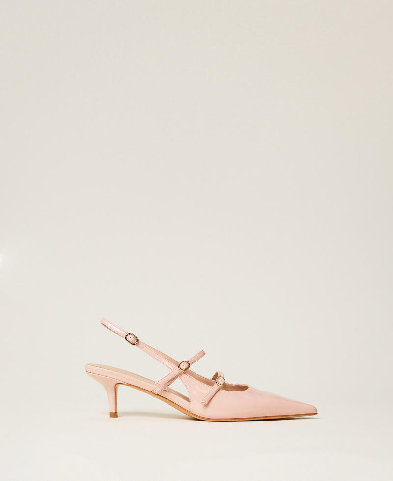 Sling back court shoes with straps "Candy Peach" Pink Woman 261TCP044_00867_01