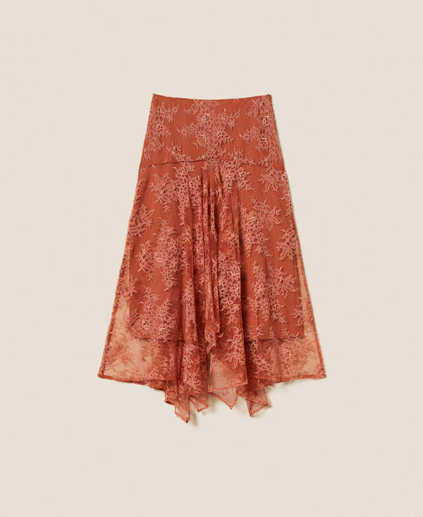 Long lace skirt