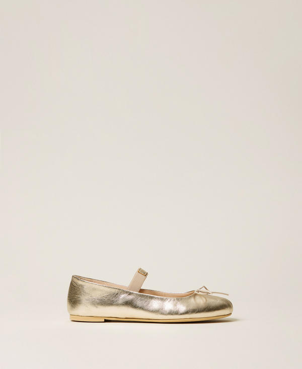 Mary-Jane-Ballerinas aus Leder