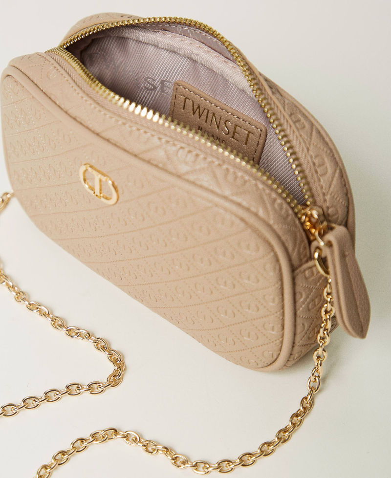 Mini borsa a tracolla con logo Beige "Rope" Donna 251TH7027_12145_04