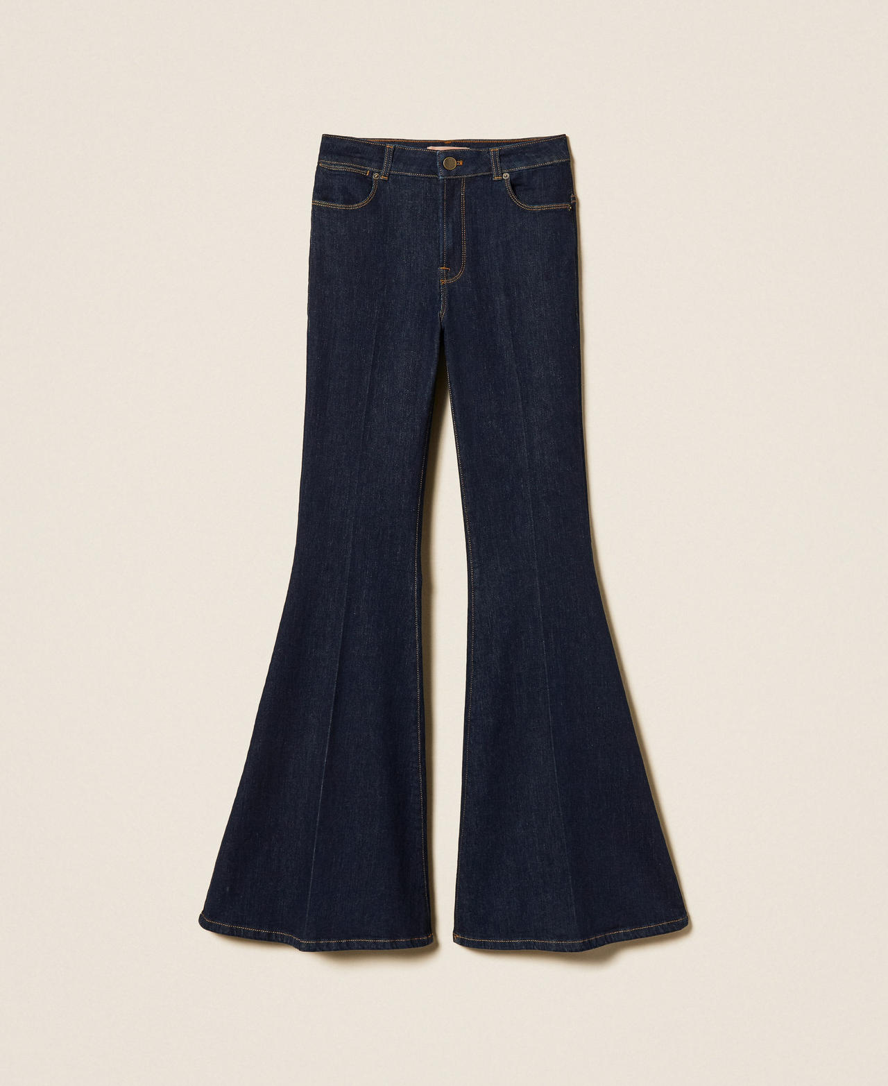 パンツ jentlouis Bicolor Semi-Flare Denim TWINSET Milano