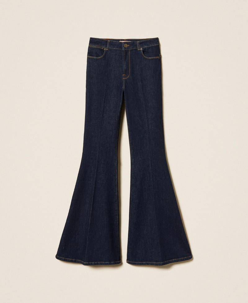 Five-pocket flared jeans Dark Denim Woman 262TP2900_01313_S0