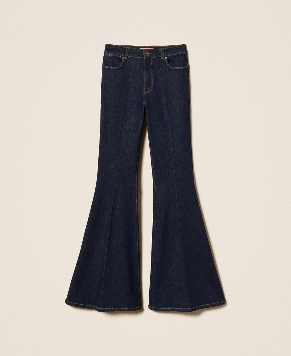 Five-pocket flared jeans Dark Denim Woman 262TP2900_01313_S0