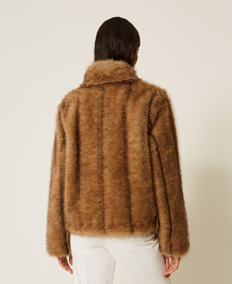 Myfo faux fur jacket Natural Beige "Oak" Woman 262AQ2100_14049_03