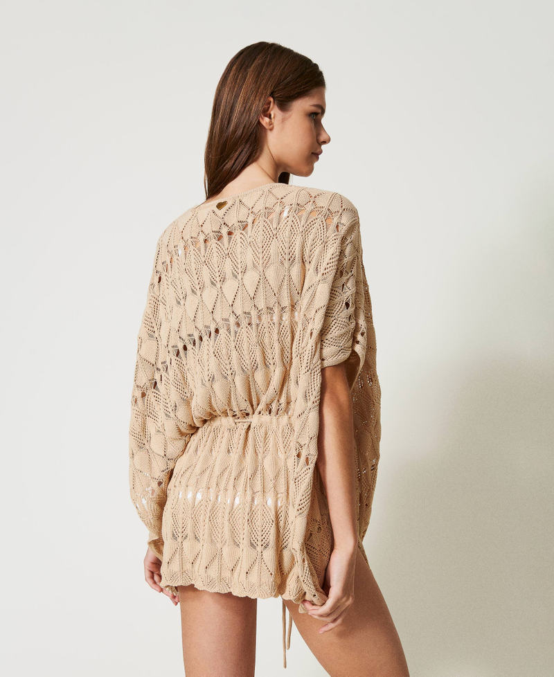 Open knit kaftan