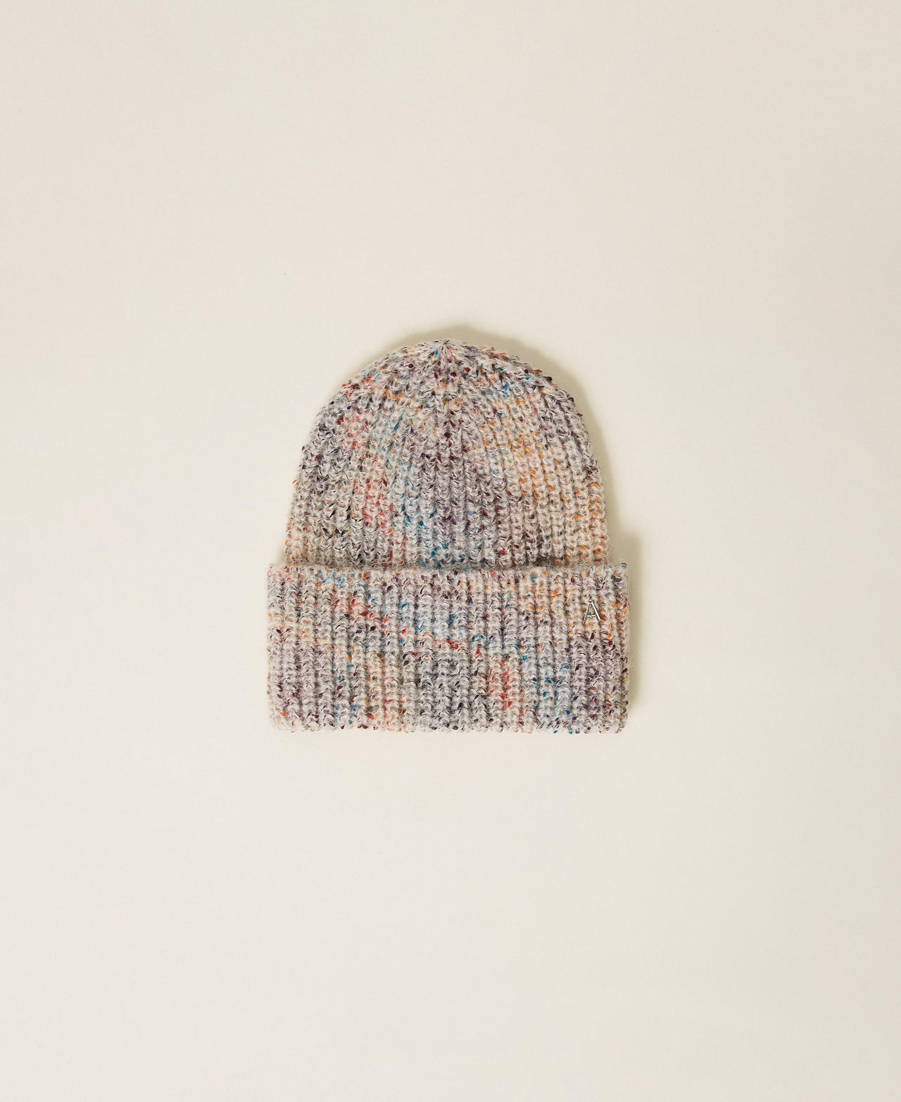 Multi-colour knit beanie Multicolour Tweed Woman 252AA4080_12702_01