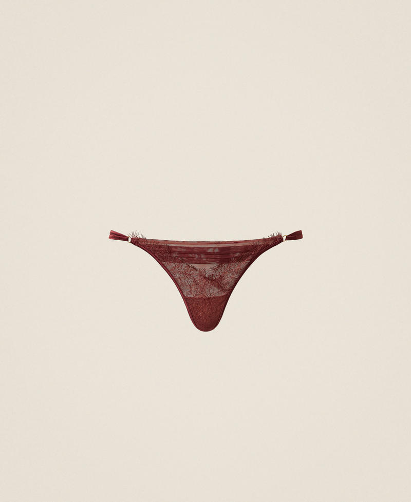 Chantilly lace g-string Red Wine Woman 252LL6F89_12818_S0