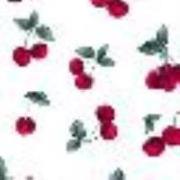 Kurzes Kleid aus Popeline mit Kirschen-Print Cherries Allover White/Red Frau 13501_C