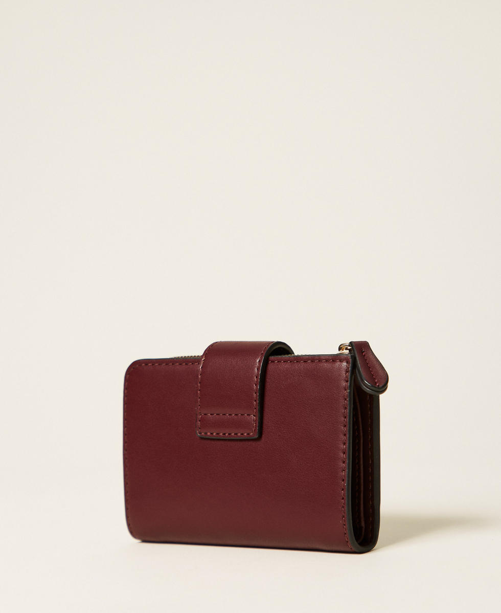 Portefeuille moyen avec logo et bride Violet « Purple Eden » Femme 252TL8014_12635_02