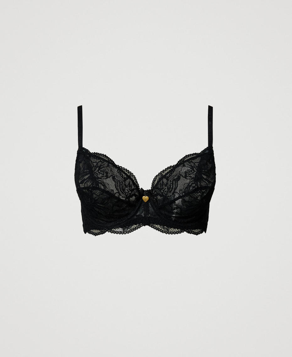 Underwired lace bra Black Woman 242LL6E55_00006_S0