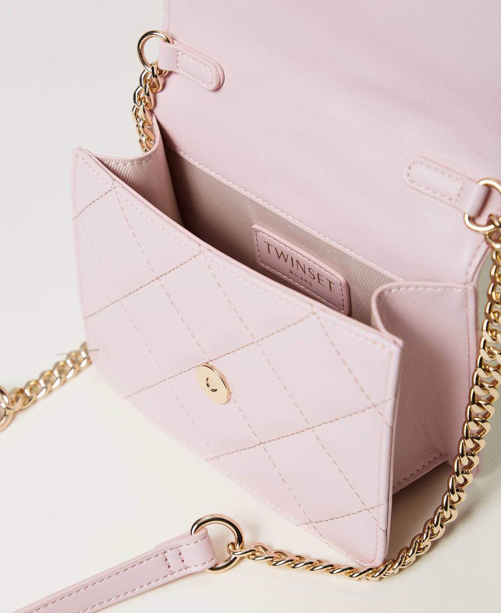&lsquo;Audrey&rsquo; small quilted shoulder bag Parisienne Pink Woman 251TB7373_00714_04