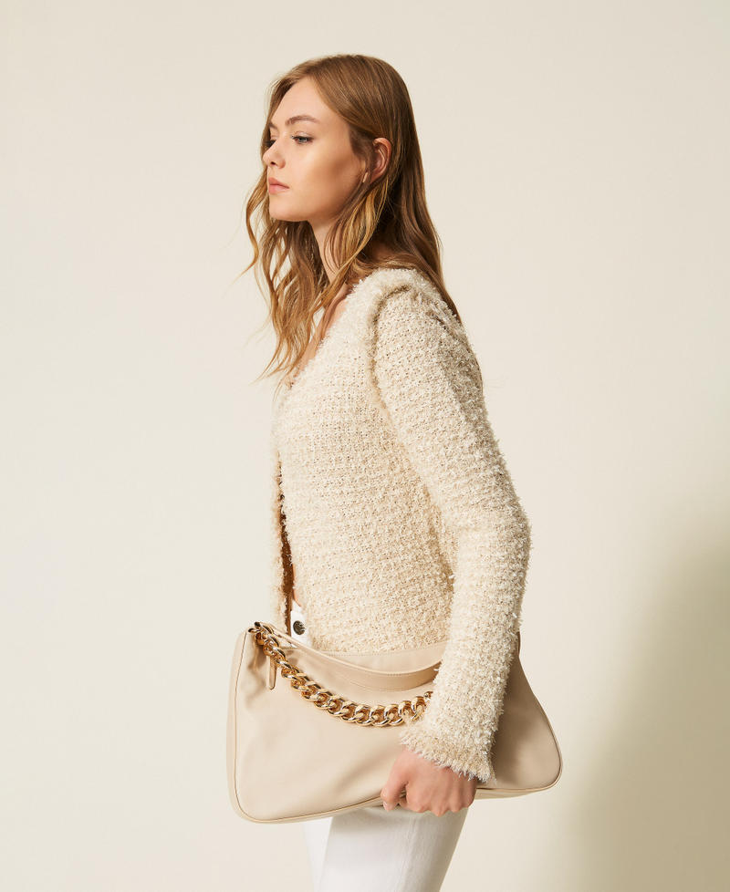 Liliane medium leather bag Delicate Sand Beige Woman 999TB7011_13161_T0