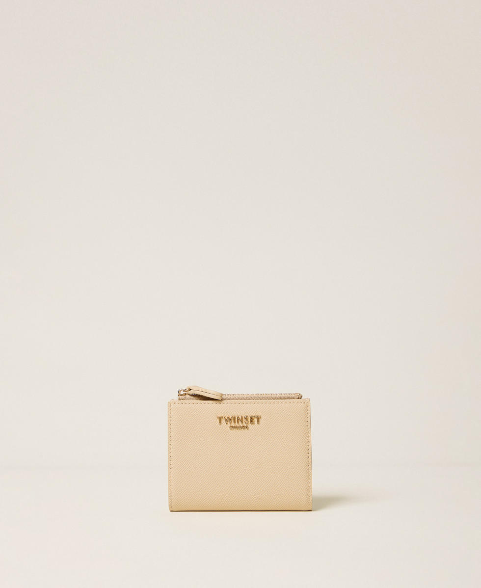 Portafoglio piccolo con logo Beige "Delicate Sand" Donna 261TH7010_13161_01