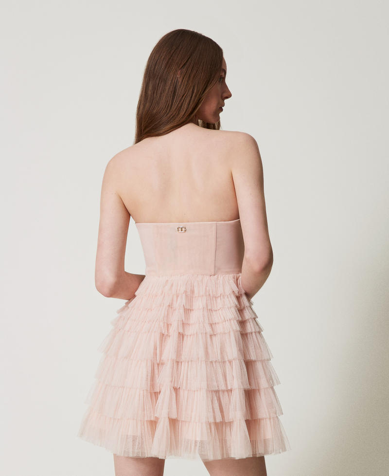 Robe courte bustier en tulle Fairy Rose Femme 251TQ2040_12294_03