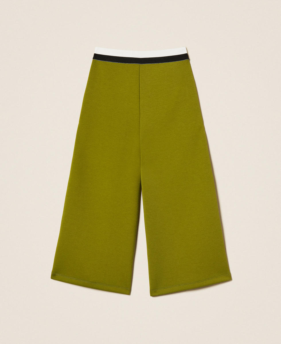 Pantalon palazzo en scuba Olive Oil Fille 252GJ2058_12576_S1