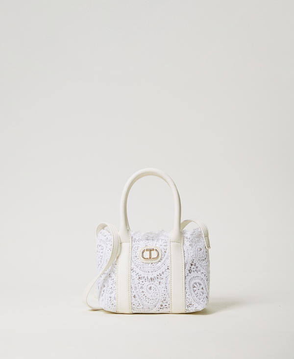Macramé lace shoulder bag