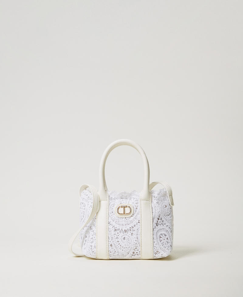 Macramé lace shoulder bag "Ice" White Girl 251GJ8014_00808_01