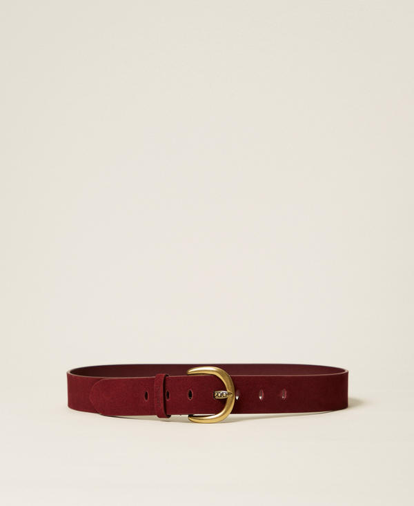 Suede belt