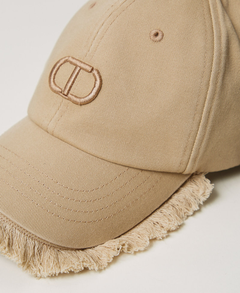 Baseball cap with Oval T embroidery Beige Hemp Girl 251GJ5022_00310_02
