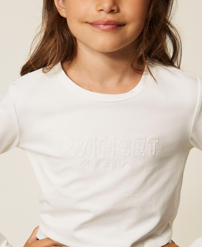 Baby-T-Shirt mit Sticklogo Wei&szlig; Schnee M&auml;dchen 262GB202F_00282_04