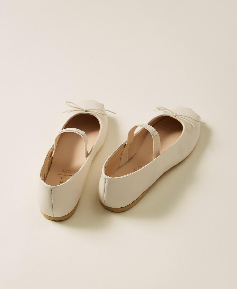 Mary Jane leather ballet flats