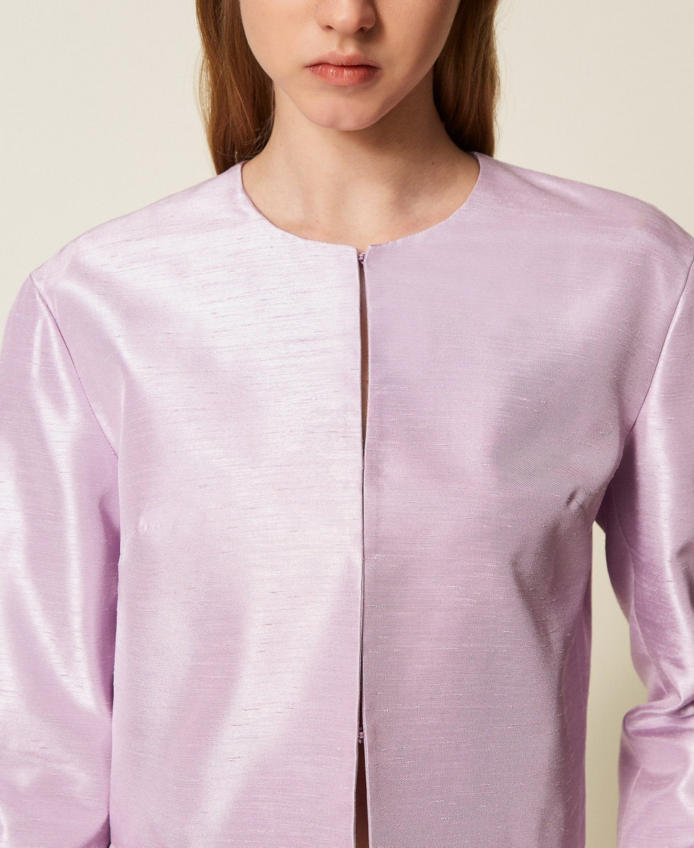 Giacca in shantung Viola "Fair Orchid" Donna 252AP2187_12560_04
