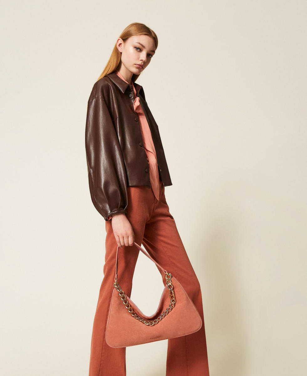 Pantalon &eacute;vas&eacute; en bull Marron &laquo;&nbsp;Rouille&nbsp;&raquo; Femme 252TP2522_12608_T0