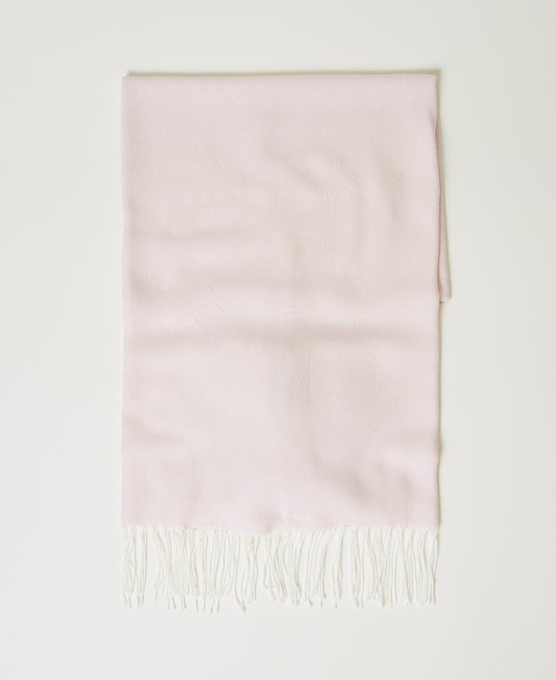 Stola mit „Oval T“-Logoprägung Parisienne Rosa Frau 251TA4480_00714_01
