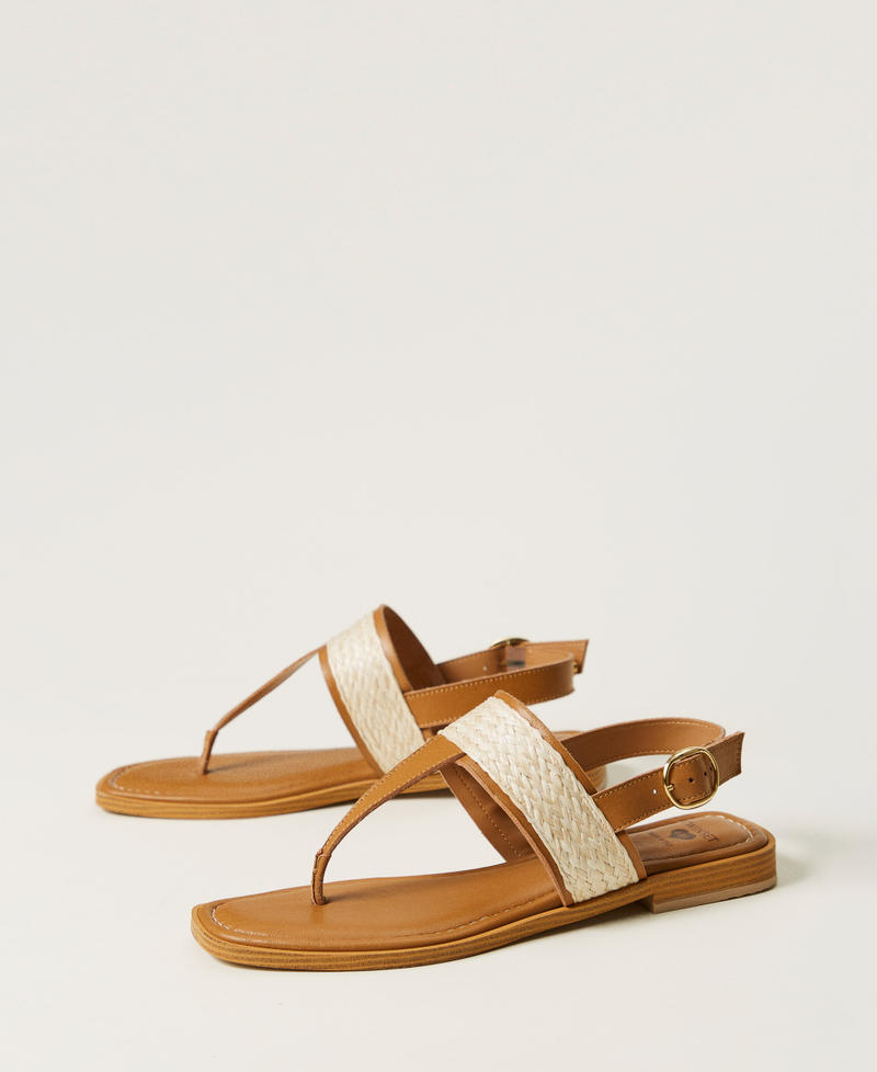 【TOCCA】BICOLOR RIBBON FLAT SANDALS Flat sandals with criss-crossed laces Woman, Fuchsia