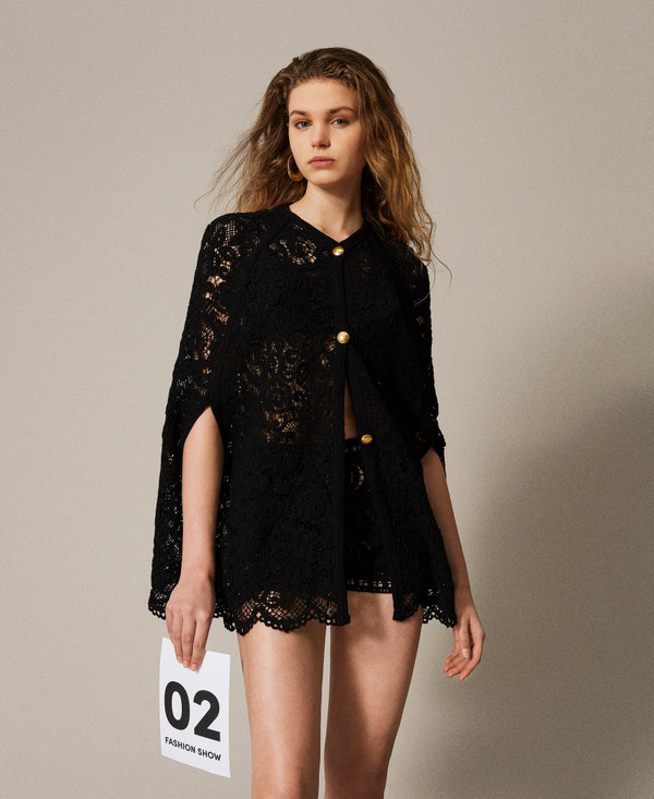 Cappa 'Ventotene' in maglia crochet