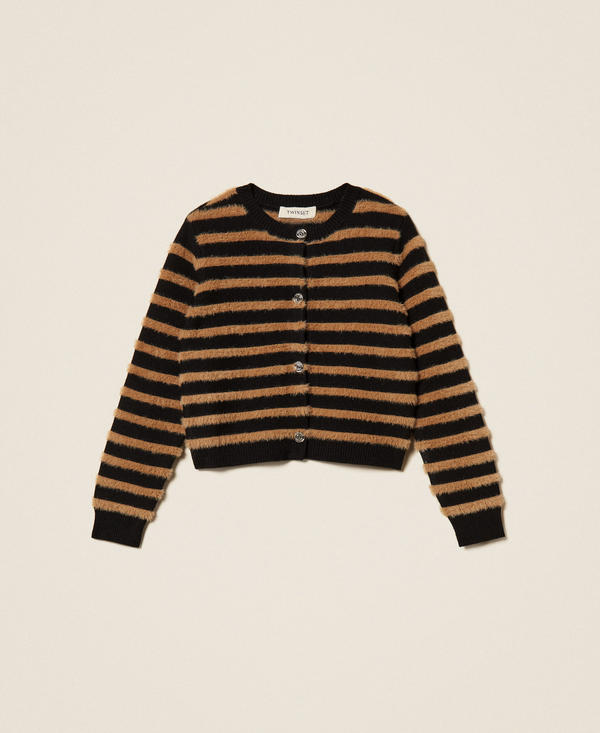 Striped baby&acute;s cardigan