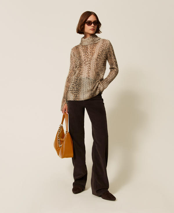 Borsa 'Liliane' media in pelle