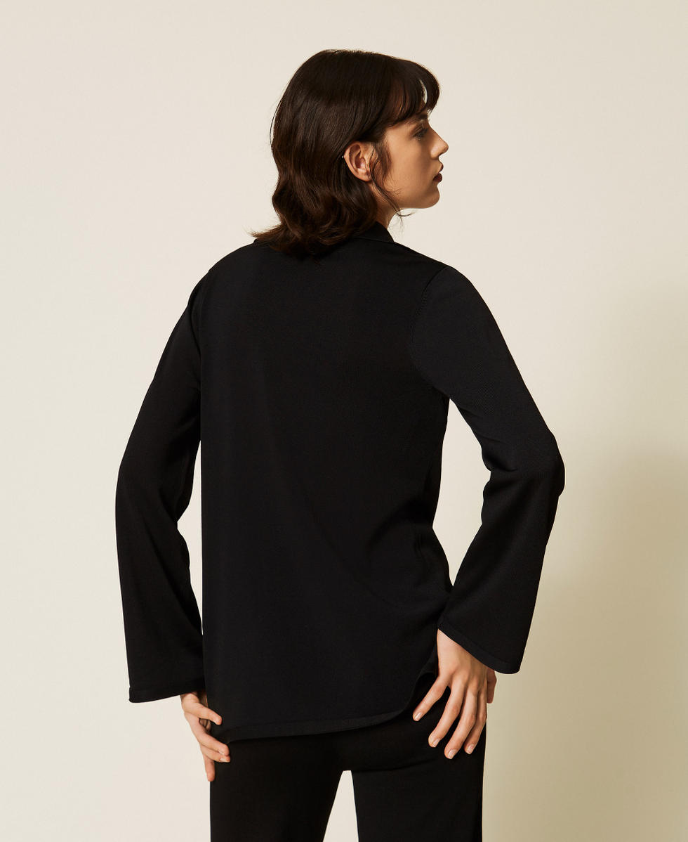 Camicia in maglia con bottoni
